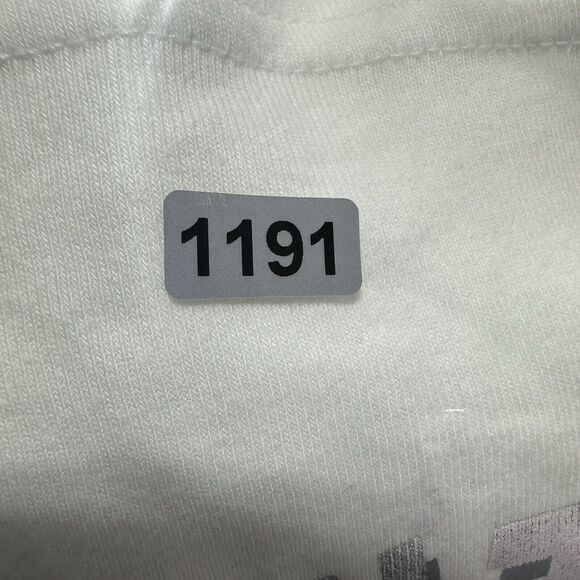 Paris Van Master Tank Top Women Medium White Silver Metallic Made in France Soft - Picture 12 of 12